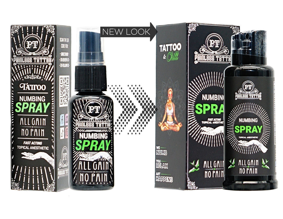 Painless Tattoo Numbing Spray PainlessTattoo