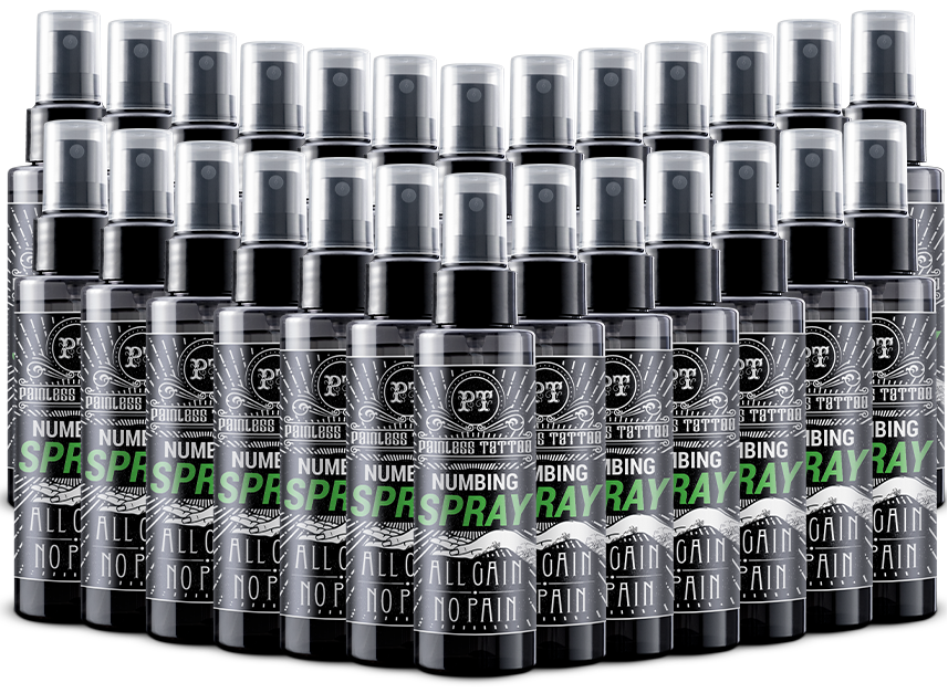 Painless Tattoo Spray 15 Pack PainlessTattoo