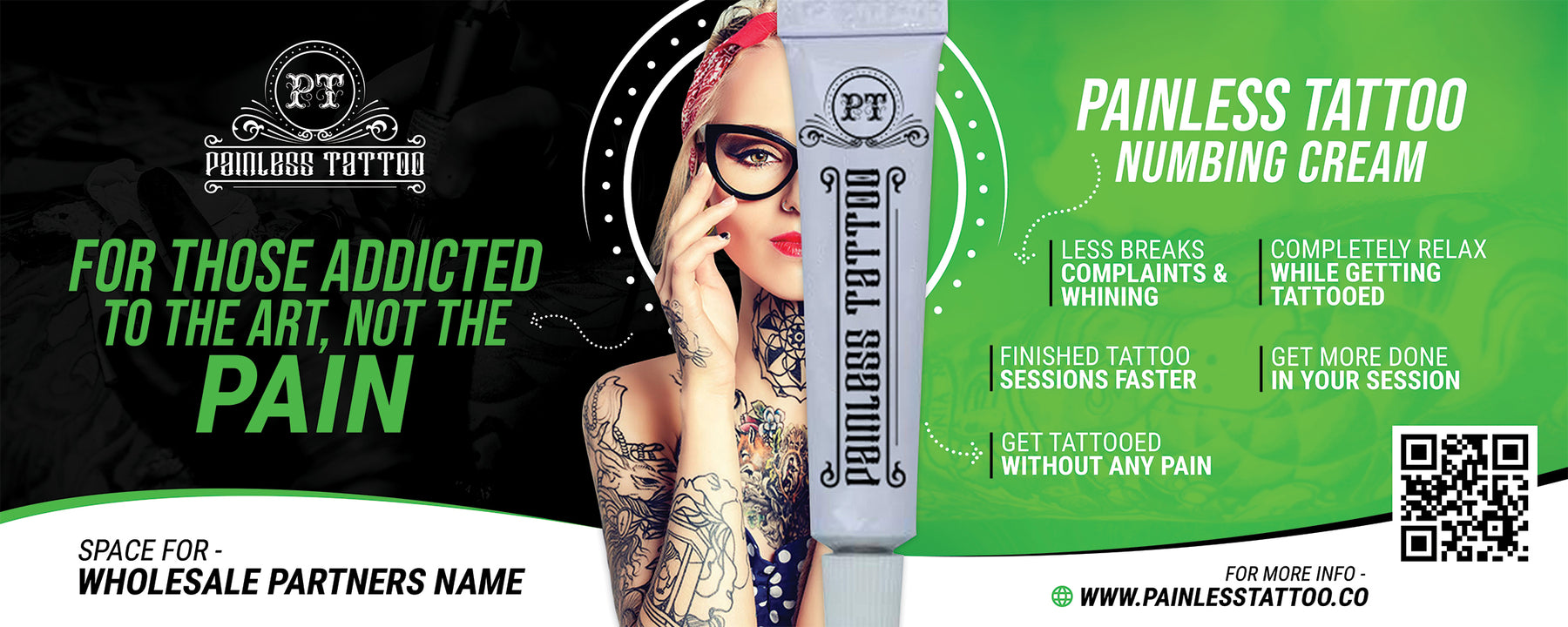 Painless Tattoo Banners & Signs PainlessTattoo