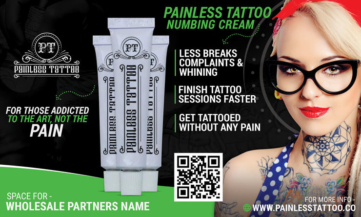 Painless Tattoo Horizontal Banner 